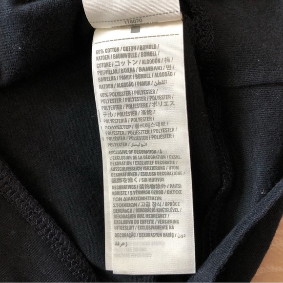 Abercrombie & Fitch Y2K Off Shoulder Embroidered Top in Black & Pink Size XS - Picture 6 of 10